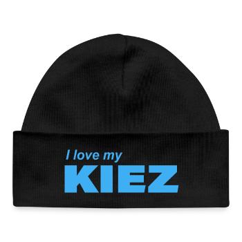 J’ADORE MON KIEZ - Bonnet bébé bio - noir - Devant