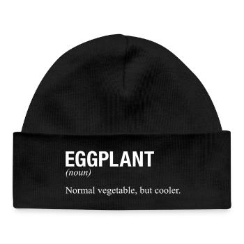 EGGPLANT Aubergine - Bonnet bébé bio - noir - Devant