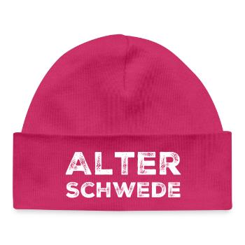 Alter Schwede Lustiger Ausdruck Spruch - Baby Organic Mütze - hot Pink - Vorne