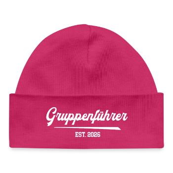 Gruppenführer Gruppenleiter Teamleitung 2026 - Baby Organic Mütze - hot Pink - Vorne