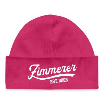 Carpenter 2026 Apprenticeship Profession Carpentry Apprentice - Baby Organic Beanie - hot pink - Front
