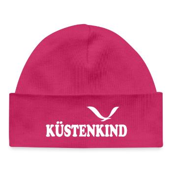 Enfant côtier - Bonnet bébé bio - hot pink - Devant