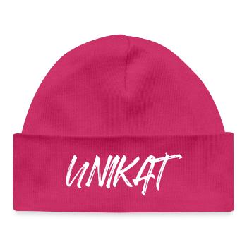 Unique Unique Individuel Valeur de soi unique - Bonnet bébé bio - hot pink - Devant