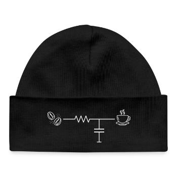 Coffee Circuit - Baby Organic Beanie - black - Front