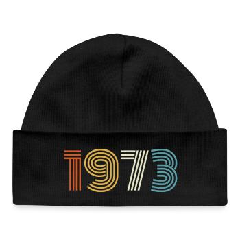 1973 Gift 1973 Vintage 1973 - Baby Organic Beanie - black - Front