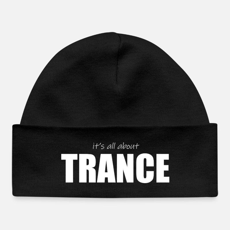 Tout tourne autour de la trance - Bonnet bébé bio - noir