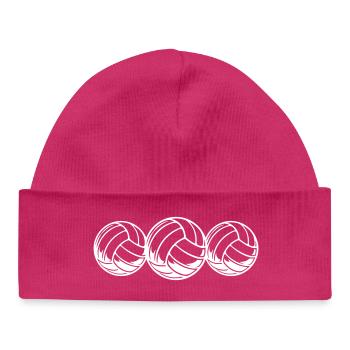 Équipe de volley-ball - Bonnet bébé bio - hot pink - Devant