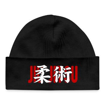 Jiu Jitsu Martial Arts Dojo Kanji Japon - Bonnet bébé bio - noir - Devant