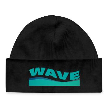 Wave - Baby Organic Beanie - black - Front