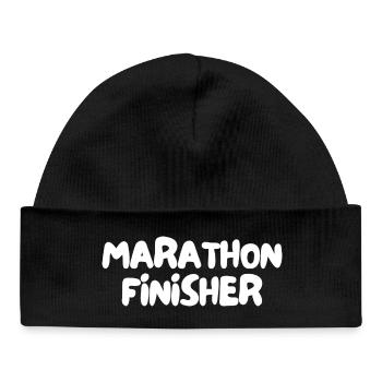marathon finisher - Baby Organic Beanie - black - Front