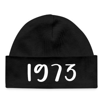 1973 Limited Edition 53rd Birthday 1973 - Baby Organic Beanie - black - Front
