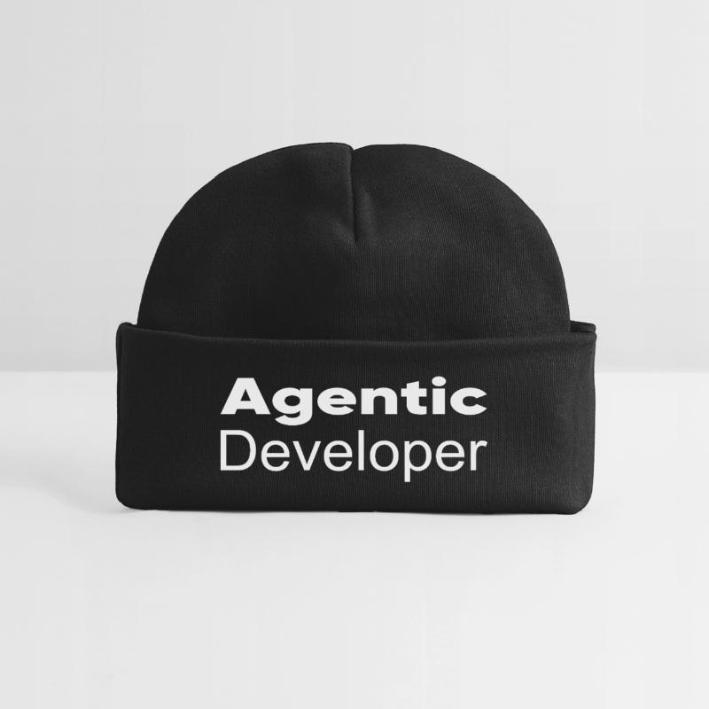 Techno-utopia: Agentic Developer Baby Organic Beanie
