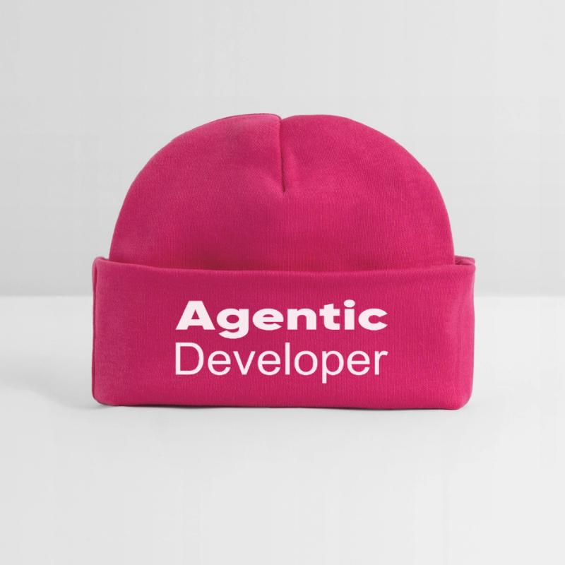 Techno-utopia: Agentic Developer Baby Organic Beanie