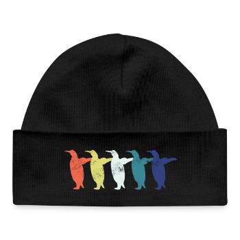 Penguin Penguins - Baby Organic Beanie - black - Front