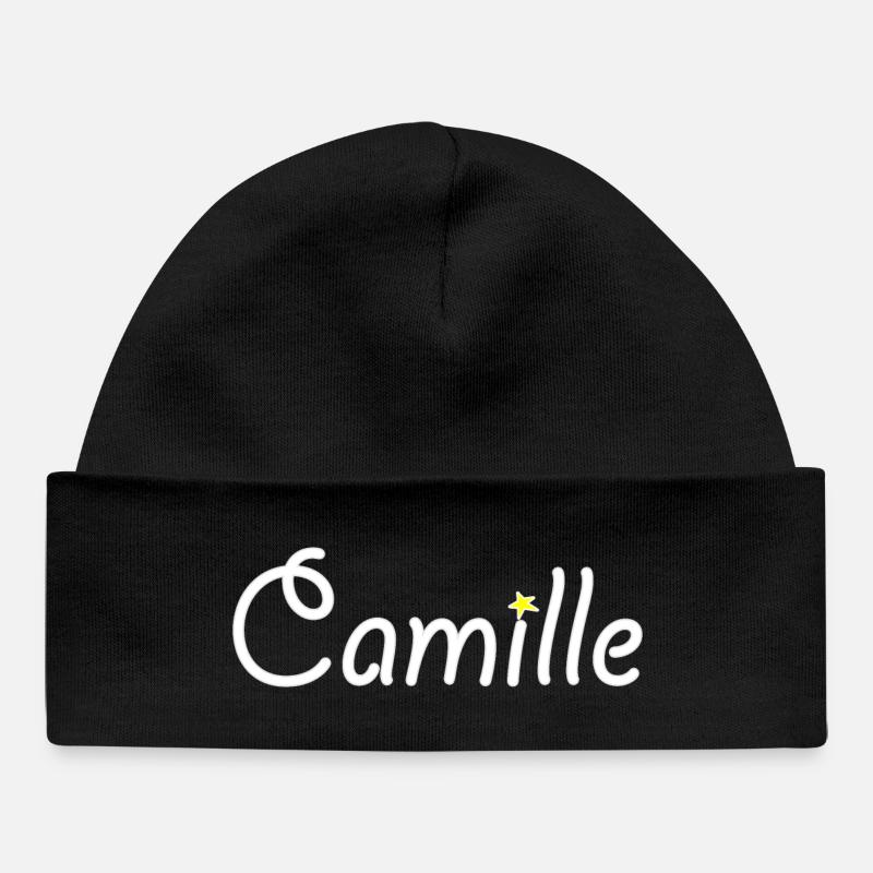 Camille - Bonnet bébé bio - noir