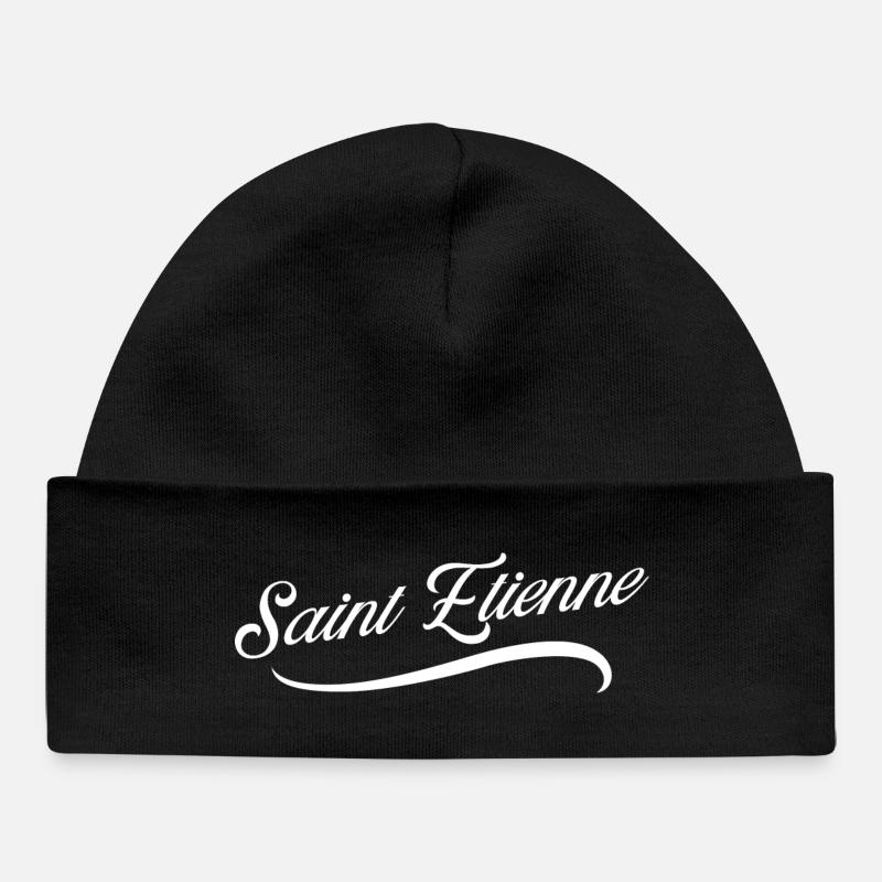 Saint Etienne - Bonnet bébé bio - noir