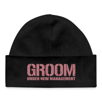 Groom Under New Management Bachelor Party drôle - Bonnet bébé bio - noir - Devant