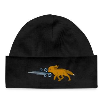 The Fox and the Wind - Baby Organic Beanie - black - Front