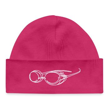 Schwimmbrille Skizze - Baby Organic Mütze - hot Pink - Vorne