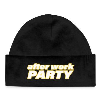 AFTER WORK PARTY - Baby Organic Beanie - black - Front