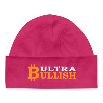Bitcoin Ultra Bull BTC - Baby Organic Beanie - hot pink - Front