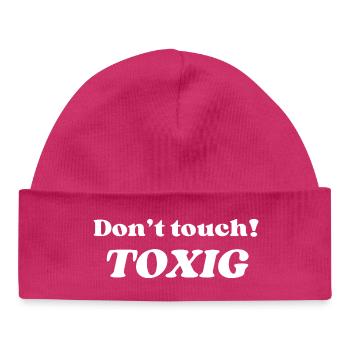 Dont Touch - Baby Organic Mütze - hot Pink - Vorne