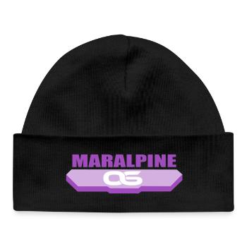 Maralpine Logo 06 - Baby Organic Beanie - black - Front