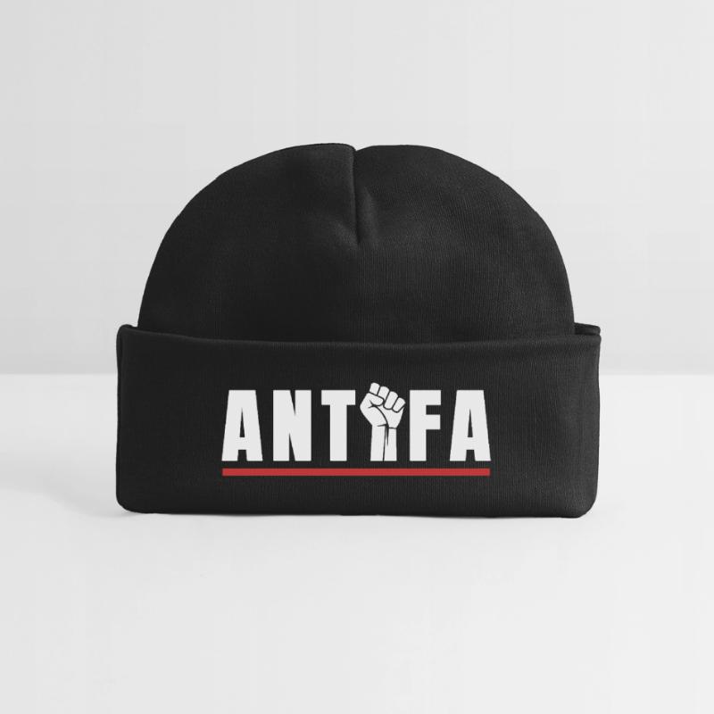 Protestation antifa, déclaration antifasciste Bonnet bébé bio