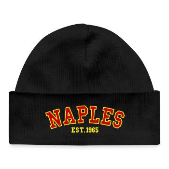 Naples Est.1965  - Baby Organic Beanie - black - Front