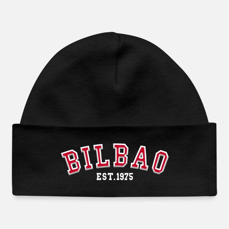Bilbao Est. 1975 - Baby Organic Beanie - black