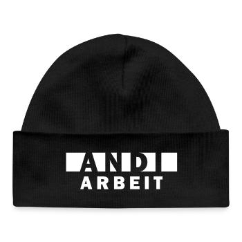 Andi Arbeit – Drôle de récit Andreas Andrea - Bonnet bébé bio - noir - Devant