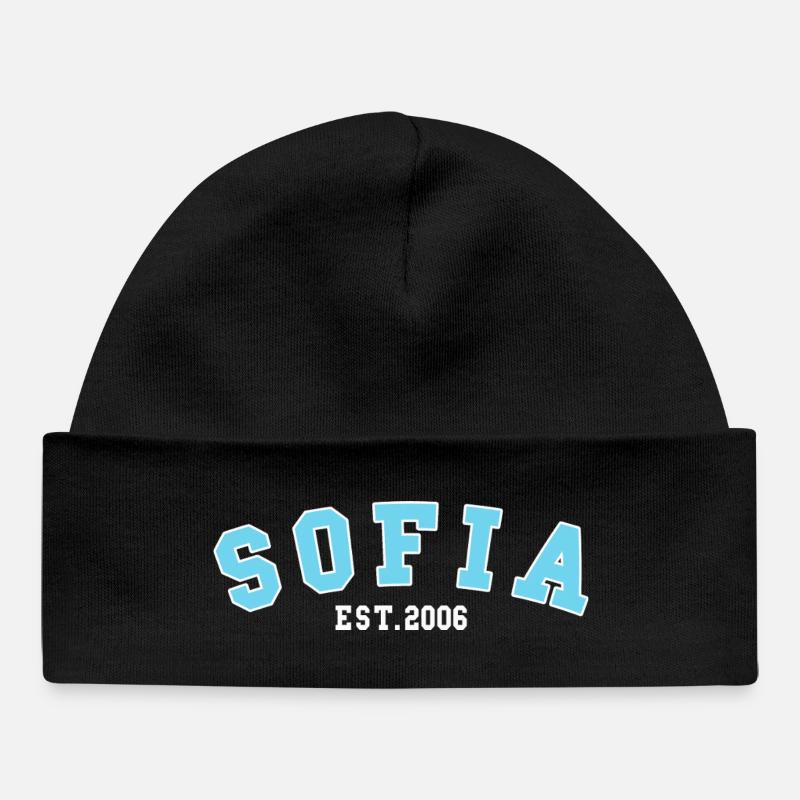 Sofia Est. 2006 - Baby Organic Beanie - black