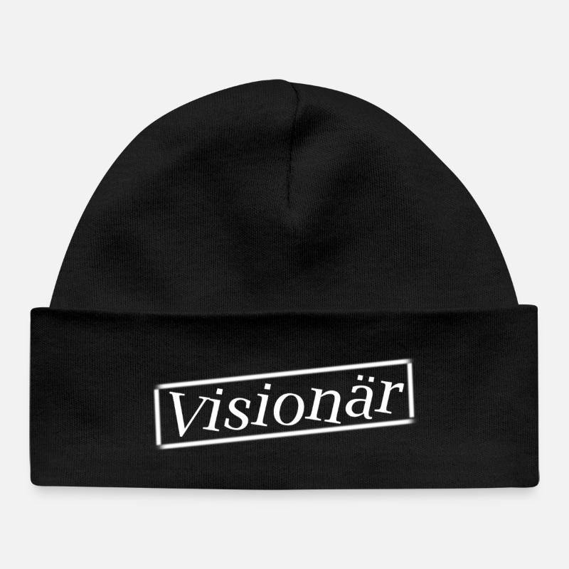 Visionnaire... Montrez tout le monde avec votre regard - Bonnet bébé bio - noir