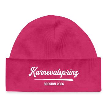 Karnevalsprinz Kostüm Karneval 2026 Kölle Fasching - Baby Organic Mütze - hot Pink - Vorne