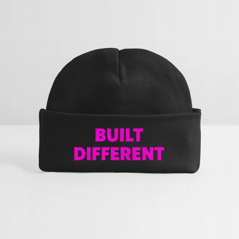Typographie construite différemment Bonnet bébé bio