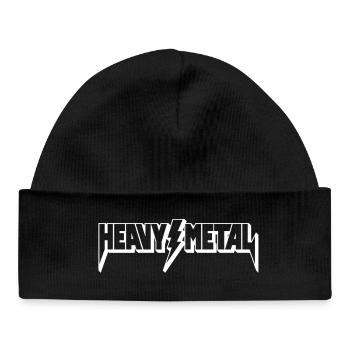 Heavy Metal Logo - Baby Organic Mütze - Schwarz - Vorne