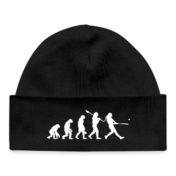 Entwicklung der Baseball-Softball-Silhouette des Mannes - Baby Organic Mütze - Schwarz - Vorne
