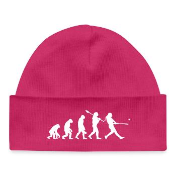 Entwicklung der Baseball-Softball-Silhouette des Mannes - Baby Organic Mütze - hot Pink - Vorne