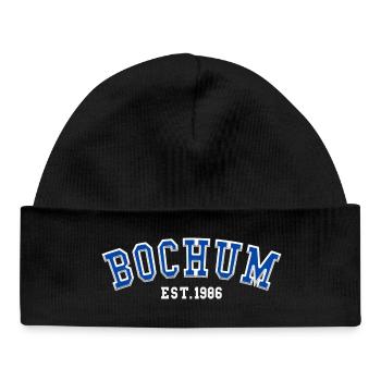 Bochum Fondé en 1986 - Bonnet bébé bio - noir - Devant