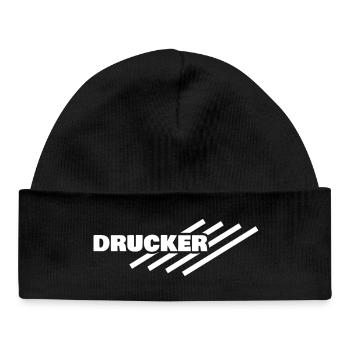Occupation: Printer - Baby Organic Beanie - black - Front