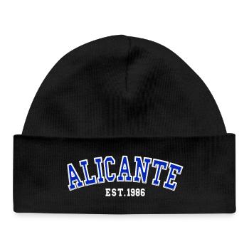 Alicante Fondée en 1986 - Bonnet bébé bio - noir - Devant