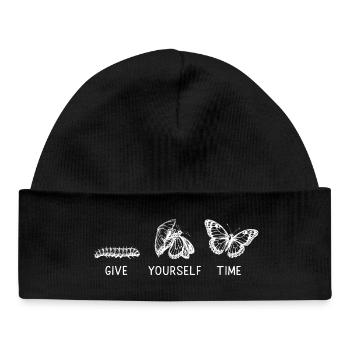 Inspiring Butterfly Monarch Butterfly Garden - Baby Organic Beanie - black - Front