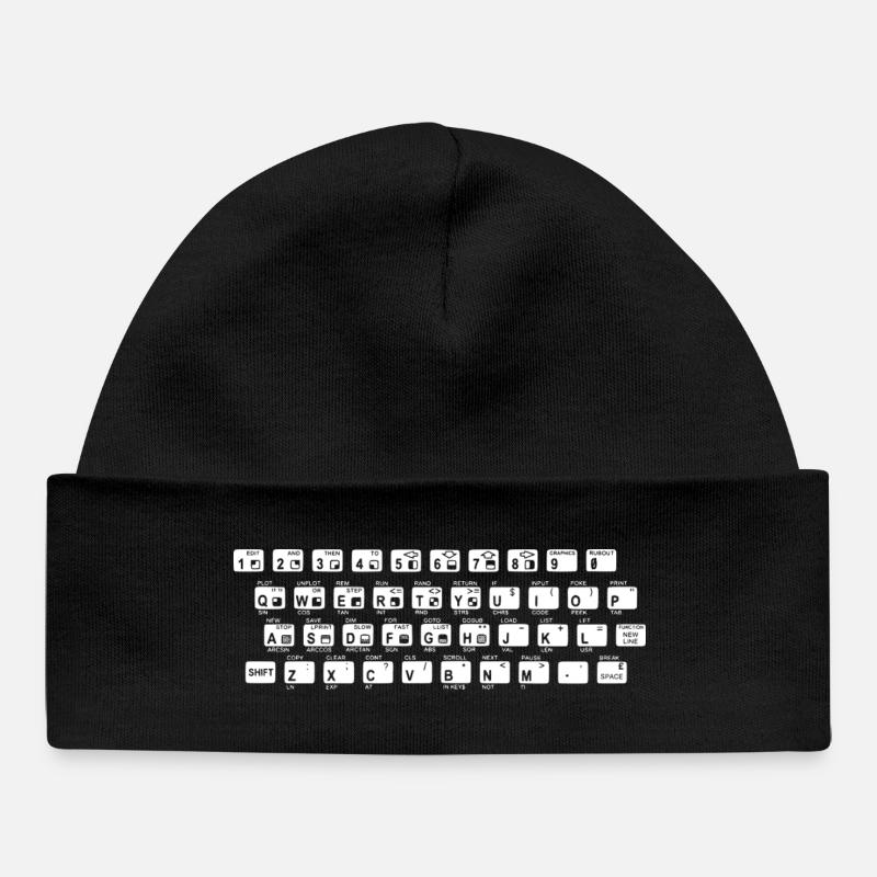 Clavier ZX 81 Tastatur - Bonnet bébé bio - noir