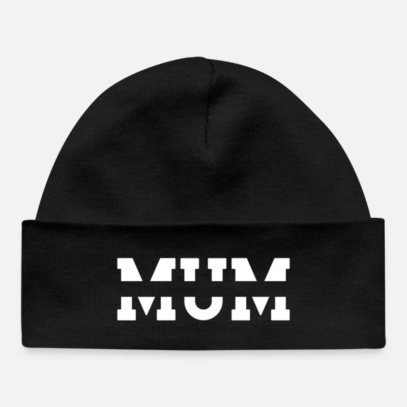 Mum. MUM - Baby Organic Beanie - black
