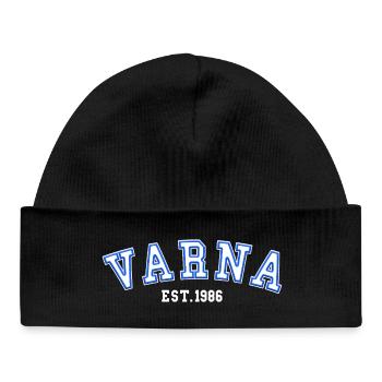 Varna Fondée en 1986 - Bonnet bébé bio - noir - Devant