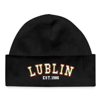 Lublin Fondée en 1986 - Bonnet bébé bio - noir - Devant