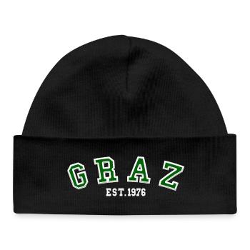 Graz Est. 1976 - Baby Organic Beanie - black - Front