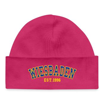 Wiesbaden Fondée en 1996 - Bonnet bébé bio - hot pink - Devant