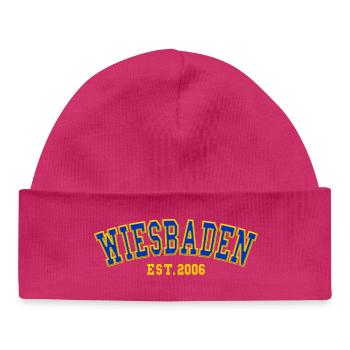 Wiesbaden Fondée en 2006 - Bonnet bébé bio - hot pink - Devant