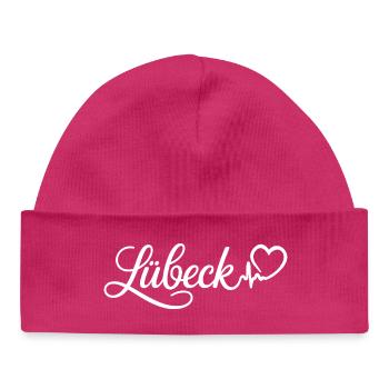 Battito cardiaco di Lübeck - Cappellino neonato bio - hot pink - Fronte